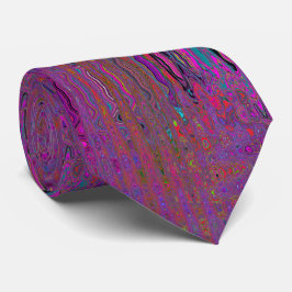 Gravata Groovy Magenta Magenta - Ondas Atômicas Psicélicas