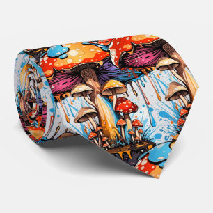 Gravata Groovy Mushroom Tie - Onde A Arte Conhece A Elegân