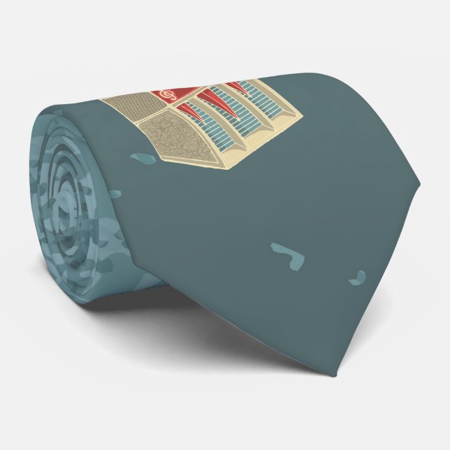 Gravata Grunge Jukebox (Rolled)