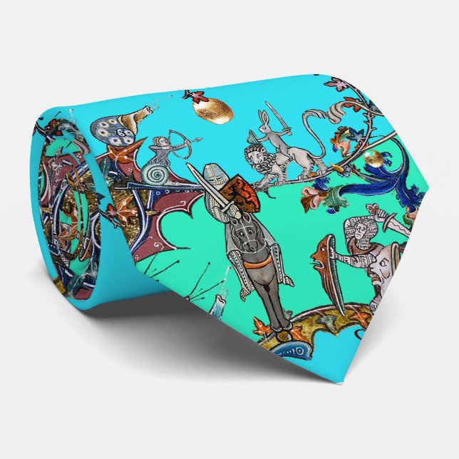 GRAVATA GUERRA BESTIÁRIA MEDIEVAL, KNIGHTS, CHANTAR GIGANT (Rolled)