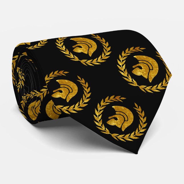 Gravata Guerreiro Trojan no ouro (Rolled)