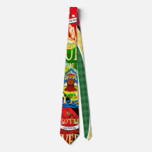 Guiana Flag Jaguar Tie por RokCloneDesigns