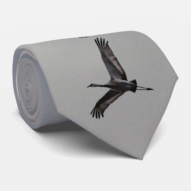 GRAVATA GUINDASTES DE SANDHILL (Rolled)