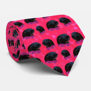 Gravata Guinea Pigs And Roses, Neck Tie