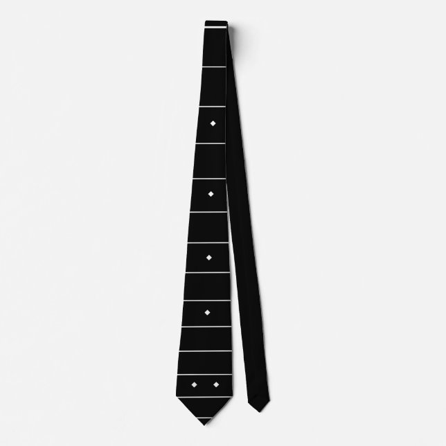 Gravata Guitar Fretboard em Guitarrista Personalizado de C (Frente)