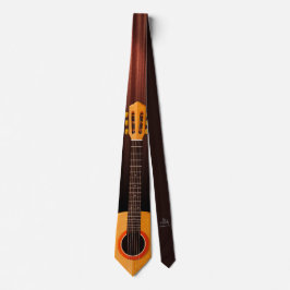 Gravata Guitar Necktie Music-Themed Design versão 1