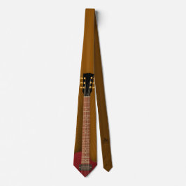 Gravata Guitar Necktie Music-Themed Design Versão 2