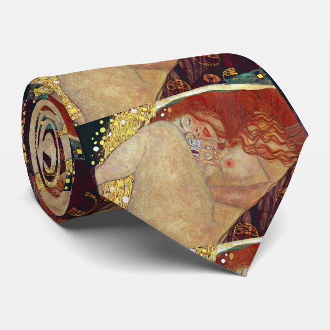 Gravata Gustav Klimt, "Danae" ネ ク タ イ (Rolled)