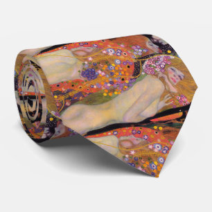 Gravata Gustav Klimt , "Serpentes Água II (namoradas)"