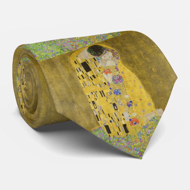 Gravata Gustav Klimt - The Biss (Rolled)