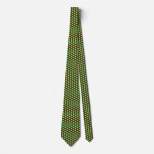 Gravata Guyana Flag Hearts Tie