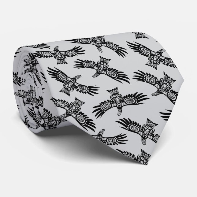 Gravata Haida Raven Eagle Native Northwest Columbia Art (Rolled)