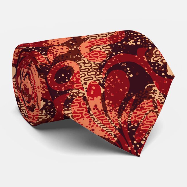 Gravata Haight Ashbury Psychedelic de dois lados (Rolled)