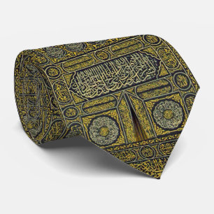 Gravata Haj árabe muçulmano islâmico Kaaba da caligrafi