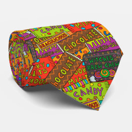 Gravata Halloween Candy Pattern