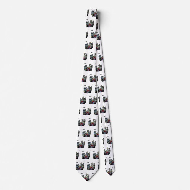 Gravata Halloween Castle Neck Tie (Frente)