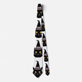 Gravata Halloween Cat