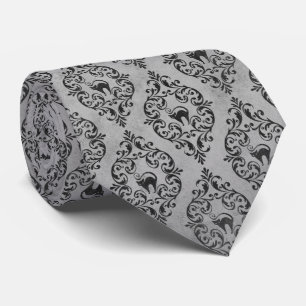Gravata Halloween Cat TIE Cinza de prata
