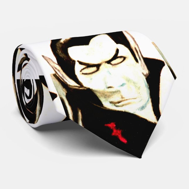 Gravata HALLOWEEN DRACULA tie (Rolled)