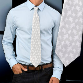 Gravata Halloween Ghosts Pattern Pale Cinza Tie