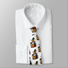 Gravata Halloween Gnome Neck Tie