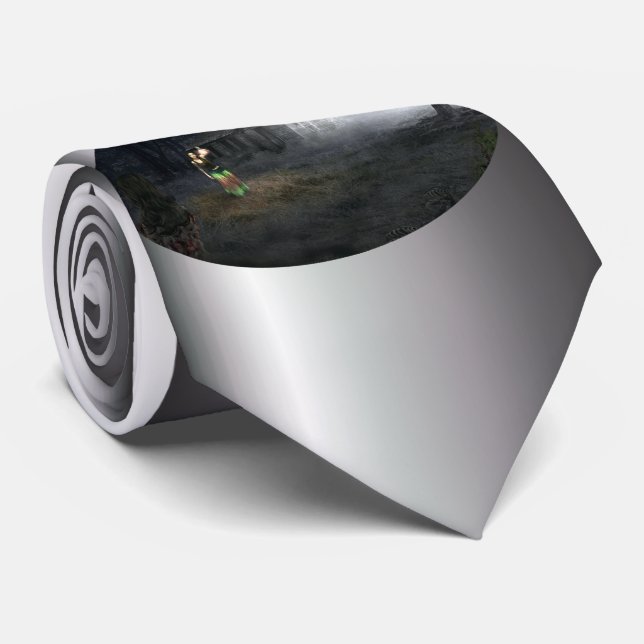 Gravata Halloween Horror House (Rolled)