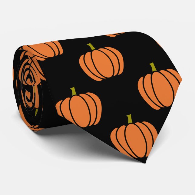 Gravata Halloween Pumpkin (Rolled)