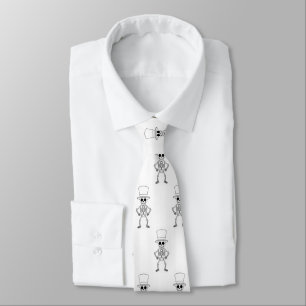 Gravata Halloween Skeleton tie,