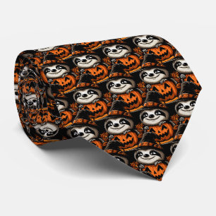 Gravata Halloween Sloth Pumpkin Festivity