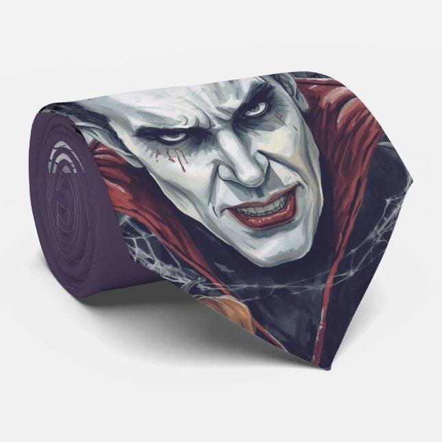 Gravata Halloween, Vampiro Sedento Sedento, Campo de Abóbo (Rolled)