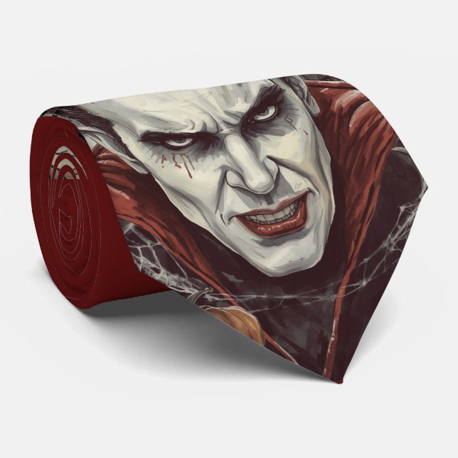 Gravata Halloween, Vampiro Sedento Sedento, Campo de Abóbo (Rolled)