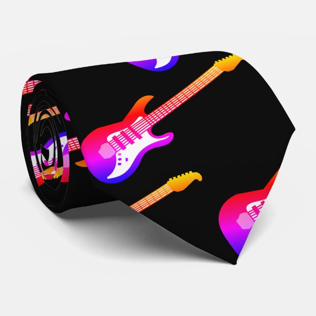 Gravata HAMbyWG - Guitares Elétricos (Rolled)