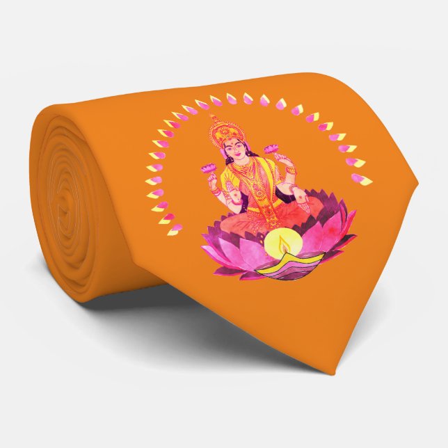 Gravata Happy Diwali - Deepalavi Lakshmi Goddese 1 (Rolled)