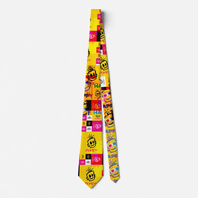 Gravata HAPPY Glitch Neck Tie (Frente)