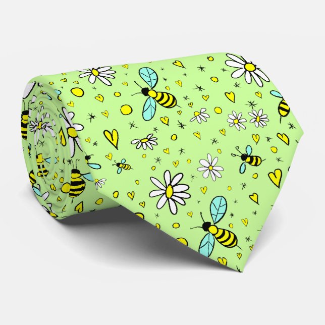 Gravata Happy spring Neck Tie (Rolled)