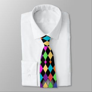 Gravata Harlequin Pattern Tie One On Tie