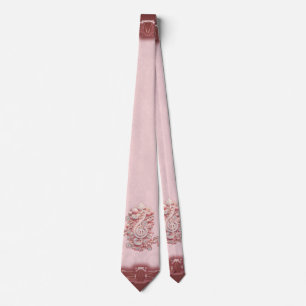 Gravata Harmonia a rosa, uma majestosa e estilizada clave