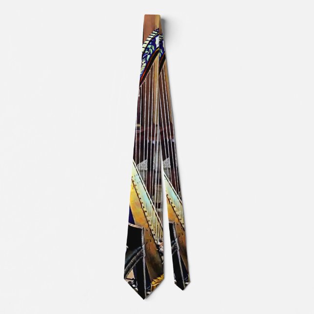 Gravata Harp Na Sala De Música (Frente)