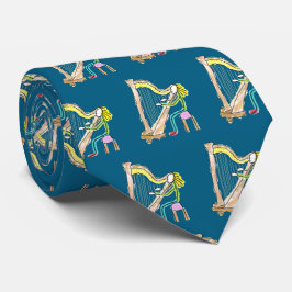 Gravata Harp Playing Stickman