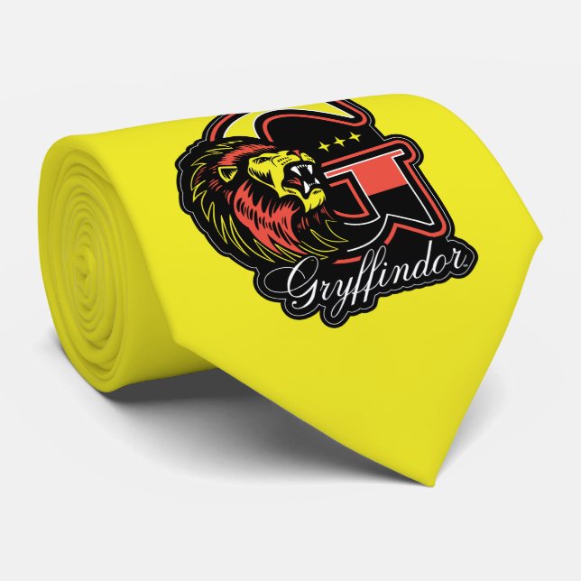 Gravata HARRY POTTER™ | Crachá atlético GRYFFINDOR™ (Rolled)