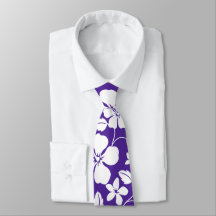 HAWAIIAN HULA (HIBISCUS) ROPLE NECK TIE