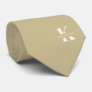Gravata Hazelwood Elegante Monograma + Nome Dois lados