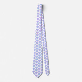 Gravata Heart Shaped Plaid Pink Blue Pastel Neck Tie