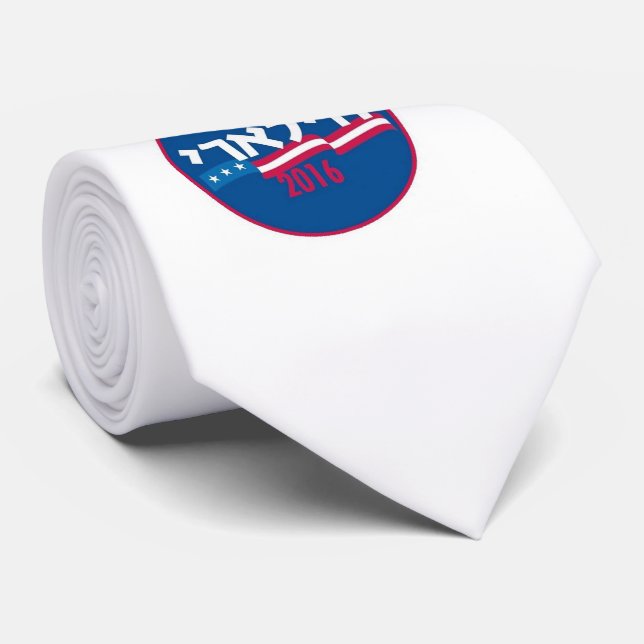 Gravata Hebraico 2016 de Hillary Clinton (Rolled)