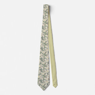 Gravata Hellebore Winter Flowers Tie
