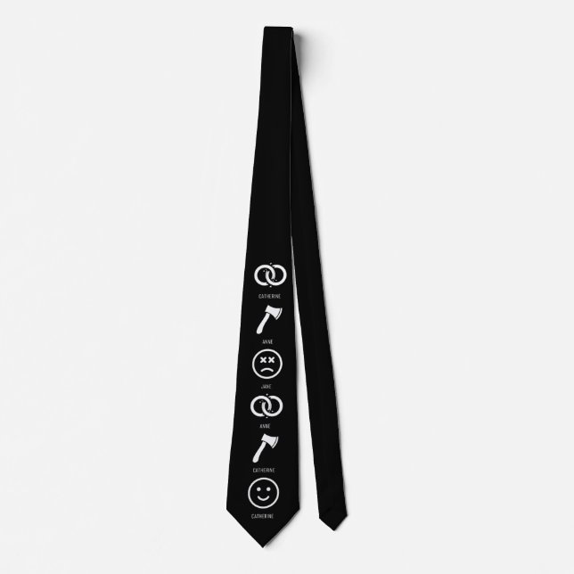 Gravata Henry VIII Wives Tie (Frente)