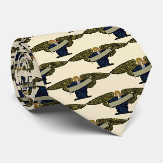 Gravata Heralding Angel com Scroll