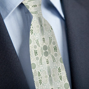 Gravata Herb e Sage Pattern Necktie