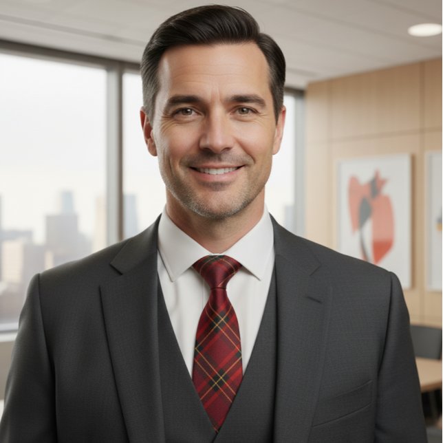 Gravata Heritage Burgundy Plaid (Criador carregado)