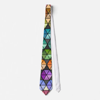 Gravata Hexagon Quilt (arco-íris quente)
